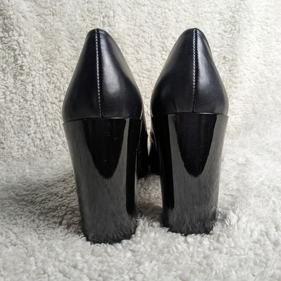 MATT & NAT Heel black pointed toe shoes LIKE NEW CONDITION!  size 38 = 7.5 us - Picture 4 of 10
